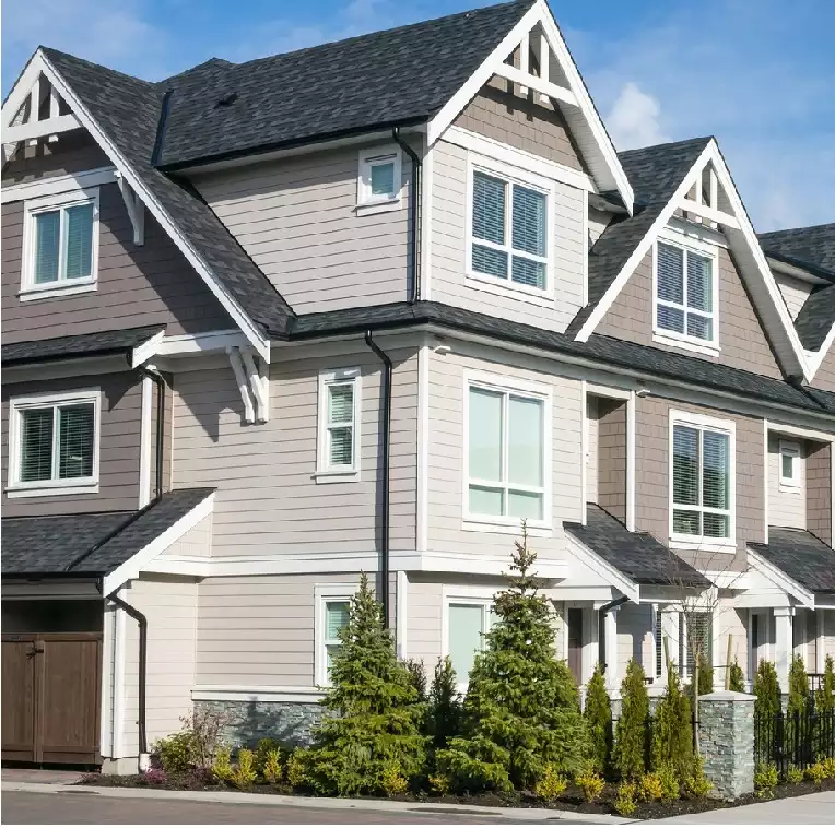 Picture of a row of contemporary townhomes